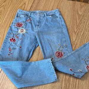 Top shot Embroidered Floral Women's Jeans W28 L30